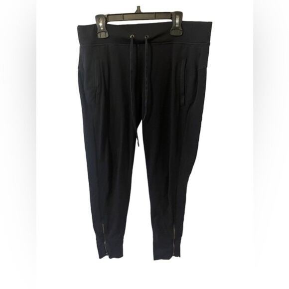 Athleta Soft and Comfortable Joggers with Zippers on Both Sides in Black - Small - Picture 1 of 12